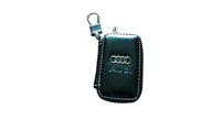 AUDI ETUI NA KLUCZYK BRELOK BRELOCZEK SKÓRA CHROM