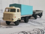 ~*~TT 1:120..IFA W50 L..SKRZYNIA Z PLANDEKĄ. Z PRZYCZEPĄ SKRZYNI..S.E.S.~*~