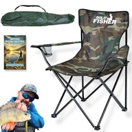 SKŁADANE KRZESŁO WĘDKARSKIE RYBACKIE TURYSTYCZNE FOTEL NA RYBY DLA WĘDKARZA