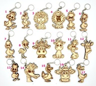 Drewniany breloczek – zabawne zwierzątko do samodzielnego malowania DIY