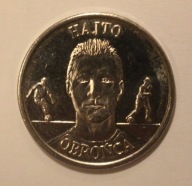 TOMASZ HAJTO - OBROŃCA, ORYGINALNY - OFICJALNY NUMIZMAT PZPN