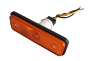Lampa obrysowa pozycyjna boczna z odblaskiem z podkładką i oprawką żarówki
