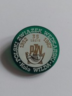 ODZNAKA WPINKA PZW POLSKI ZWIĄZEK WĘDKARSKI KOŁO WILDA 1952 1987 35 LECIE