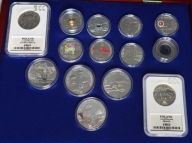 Monety NBP 2008 komplet kolekcja zestaw srebro inwestycja stan menniczy