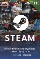 Karta podarunkowa Steam - 110 zł | Doładowanie