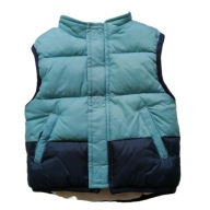 TU gruby ciepły pikowany bezrękawnik na polarze 80/86