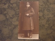 Rawa Ruska - stare zdjęcie / mężczyzna, kapelusz , płaszcz