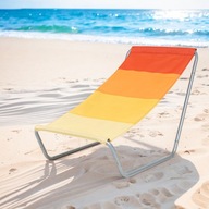 Leżak stal pomarańczowy plaża basen