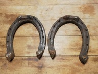 STARE DUŻE PODKOWY NA SZCZĘŚCIE 2 szt