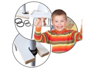 Podnóżek do krzesełka AIM biały regulowany IKEA Antilop