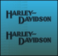 2x Naklejka z logo HARLEY DAVIDSON Wzór HD CLASSIC, 18 kolorów, Rozmiary