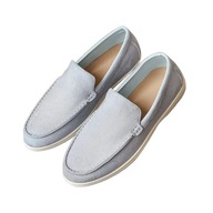 Buty męskie slip-on minimalistyczne – lekkie, na co dzień - Niebieskie
