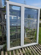 OKNO/DRZWI Balkonowe Dwuskrzydłowe Plastikowe PCV 170x204cm Białe