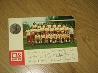 POLSKA REPREZENTACJA PIŁKARSKA Mistrzostwa Świata RFN 1974 pocztówka