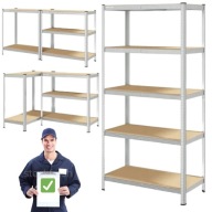 REGAŁ MAGAZYNOWY OCYNK GARAŻ SPIŻARNIA WARSZTAT 180X90X40 5 PÓŁEK WCISKANY