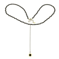 82875 Celebrytka złota stal chirurgiczna 61+5 Z-12 CM motyw zegara