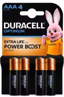 Baterie Alkaliczne Duracell Optimum AAA LR3 4szt