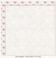 LEMONCRAFT papier 30x30 - Just love me 05 - zestaw 3 arkusze
