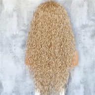 Peruka syntetyczna z przedziałkiem 60cm Blon gęstość 150% Sapphirewigs a631