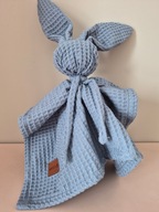 Przytulanka króliczek naturalna błękitna