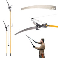 NOŻYCE TELESKOPOWE SEKATOR DŁUGI OGRODOWY DO GAŁEZI KRZEWÓW NOŻYCE PIŁA