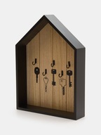 Wieszak na klucze domek drewniany ścienny organizer ozdoba do przedpokoju