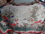 VINTAGE PAŁACOWY OBRUS SERWETA SERWETKA ORYGINALNY TIULOWY ANGIELSKI