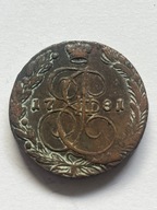 5 kopiejek 1781 EМ "Mennica Jekaterinburg" Rosja, Katarzyna II) Miedź