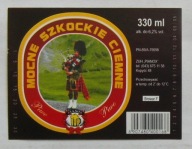 ETYKIETA PIWO SZKOCKIE BROWAR FORTUNA MIŁOSŁAW ROZLEWNIA PIANOX KOPYŚĆ