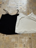 ASOS BIAŁY I CZARNY 2 X TOP ROZ. 38 UK 10 /12 , M