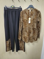 Komplet spodnie i bluzka Lamiar Italy r. L/XL panterka !!!