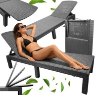 LEŻAK OGRODOWY PLAŻOWY BASENOWY NA TARAS LEŻANKA SKŁADANY WALIZKA REGULACJA