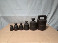 Stare odważniki handlowe - zestaw 0.5-10kg