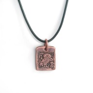 Ateńska sowa - wisiorek bity stemplem jak w starożytności. Czysta PL miedź.