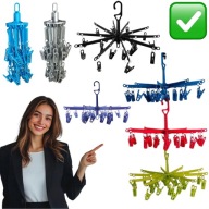 SUSZARKA WIESZAK NA BIELIZNĘ MAŁA WISZĄCA BALKONOWA 20 SPINACZY | MARCTH