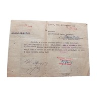 Zestaw 3 dokumentów OSP Skalmierzyce / Ostrów Wlkp., lata 50-e XX w.