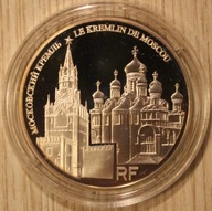 UNESCO - KREML - MOSKWA - 10 EURO 2009 FRANCJA. MENNICZA, CERTYFIKAT + ETUI