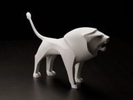 Lew Nowoczesna Minimalistyczna Figurka Dekoracja Upominek Ozdoba 13 cm