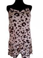 Satynowa Piżama na Ramiączkach - Chłodzący Dotyk Jedwabiu r. XL