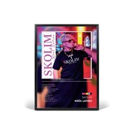 Plakat w Ramce z Szyba Album Muzyczny Custom Wysoka jakość A4