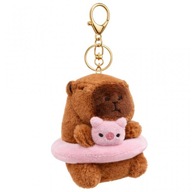 Uroczy breloczek Kapibara z kołem do pływania – idealny dodatek i prezent!