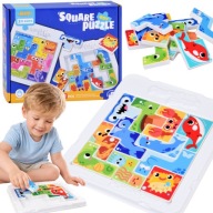 TETRIS UKŁADANKA PUZZLE DREWNIANE MORSKIE ZWIERZĄTKA ZA6136 jokomisiada