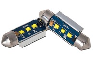 C5W CANBUS ŻARÓWKA RURKOWA 3 LED CREE BIAŁA 36MM