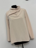 244 beżowa elegancka półgolf fala gładka długi rękaw Cos S nowoczesna