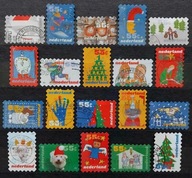 Znaczki Pocztowe Boże Narodzenie Holandia Kolekcja z Roku 1999