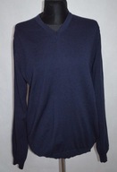 JOHN LEWIS WŁOSKI ITALY PURE 100% MERINO MERINOSY WEŁNA WEŁNIANY OVERSIZE