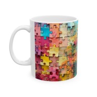 KUBEK Z PUZZLI KUBEK PUZZLE SUPER EFEKT 3D NA PREZENT