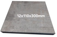 Blacha stalowa płaskownik formatka z blachy 12mm 110x300mm
