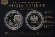 2 x 10 zł Mikołaj Kopernik Wielcy Polscy Ekonomiści komplet 2 monet
