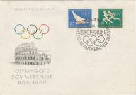 Olimpiada Rzym 1960 - FDC DDR